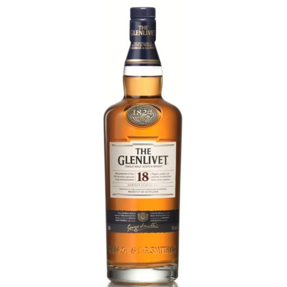 Single Malt Whisky The Glenlivet 18 Ans - 70cl