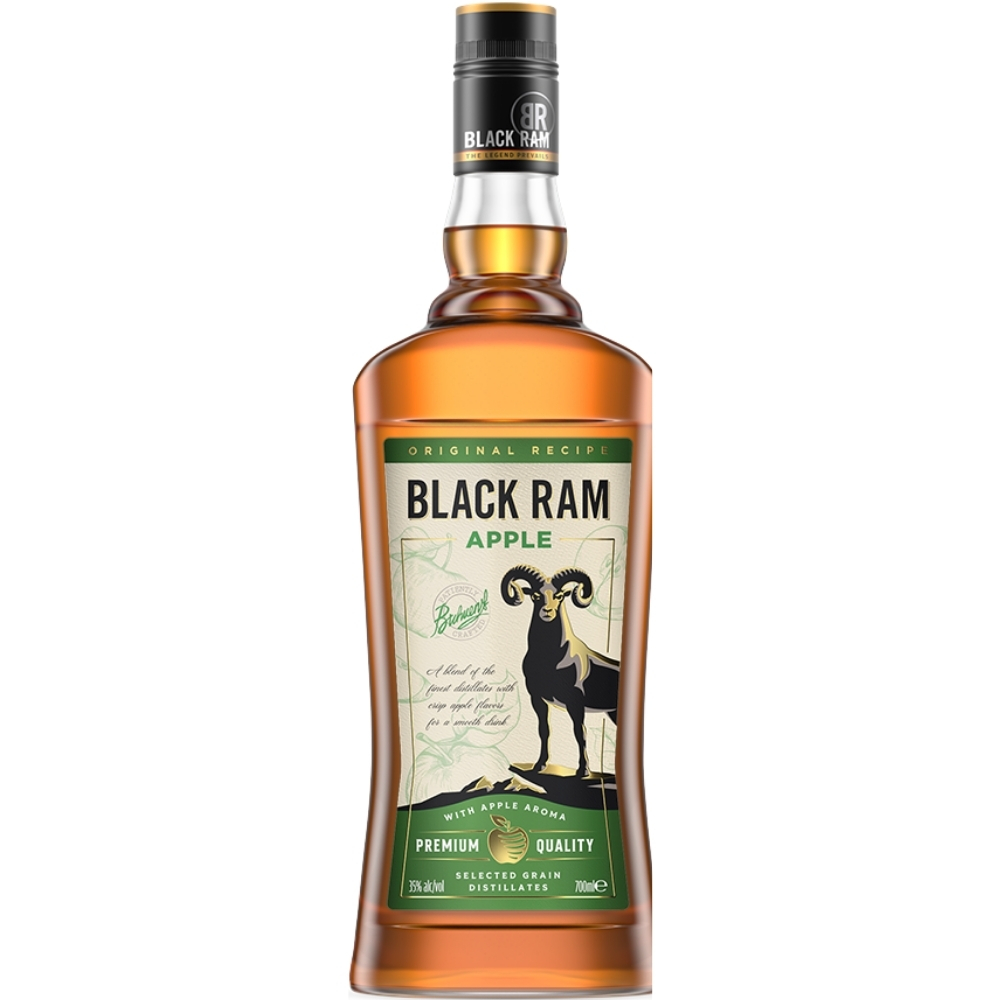 [745533] Liqueur de Whisky Black Ram Apple - 70cl