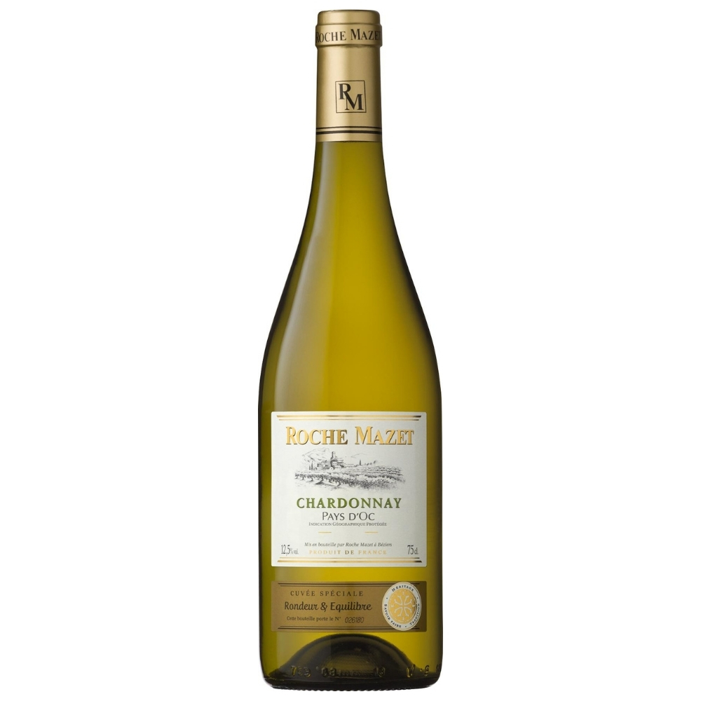 [648904] Vin Blanc Chardonnay Roche Mazet Pays d'Oc - 75cl